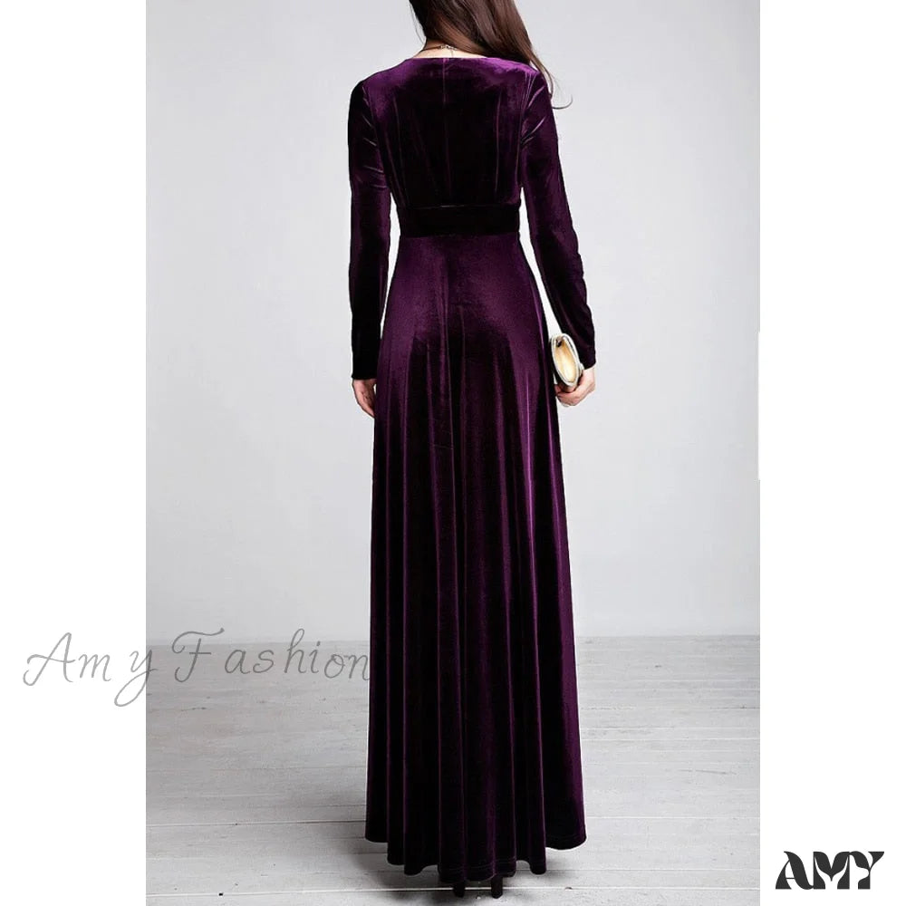 Amy Fashion - Plus Size 4Xl 5Xl Women Winter Dress