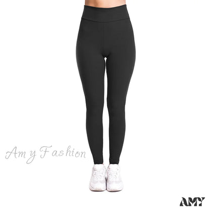 Amy Fashion - Plus Size Shapewear Sport Pants Dark Grey / S