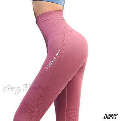 Amy Fashion - Push Up Gym Tights Sexy Tummy Legging