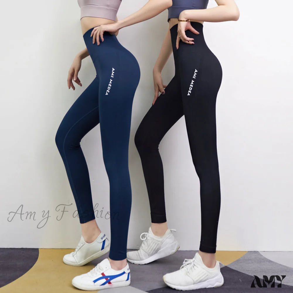 Amy Fashion - Push Up Gym Tights Sexy Tummy Legging