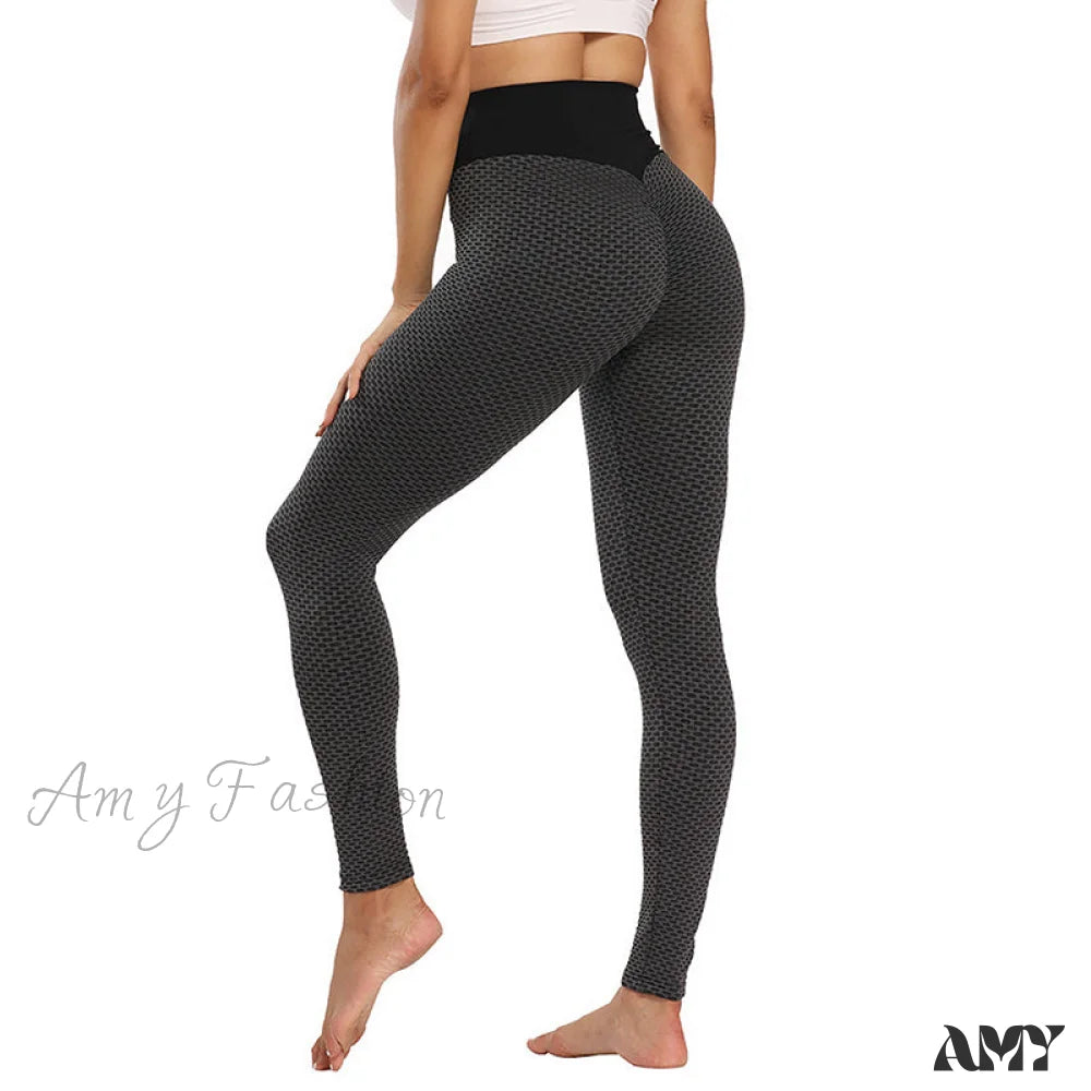 Amy Fashion - Push Up Woman Tights Workout Leggings Black High Quality / S