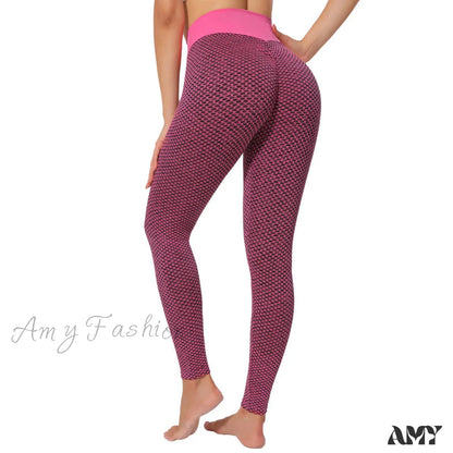 Amy Fashion - Push Up Woman Tights Workout Leggings Pink High Quality / S