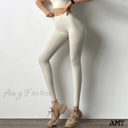 Amy Fashion - Ribbed Yoga Pants Seamless Sports Leggings