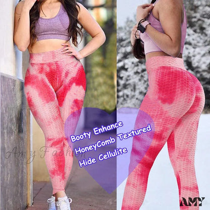 Amy Fashion - Ruched Butt Leggings Capris Pants