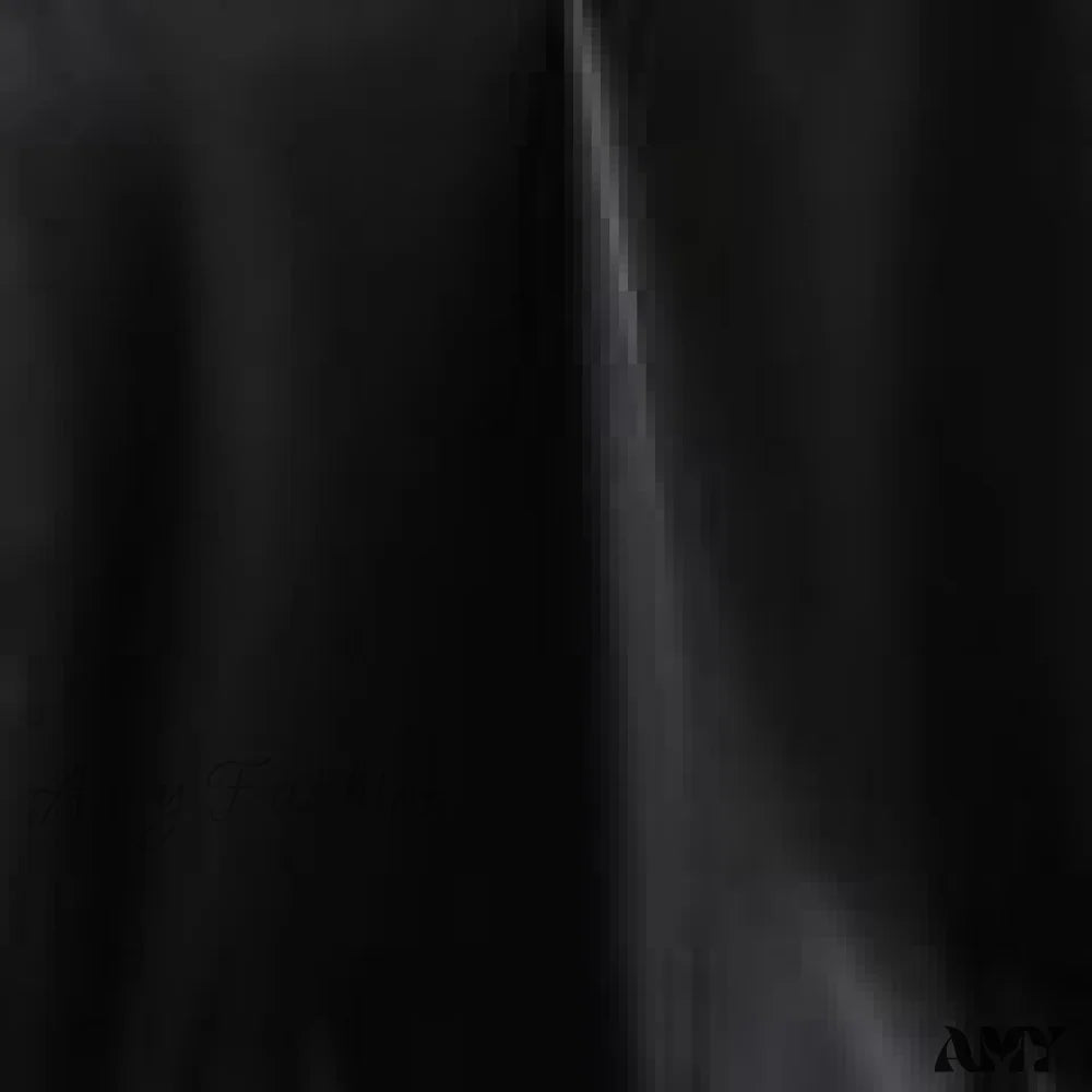 Amy Fashion - Spaghetti Strap Halter V Neck Basic Cami Black / S