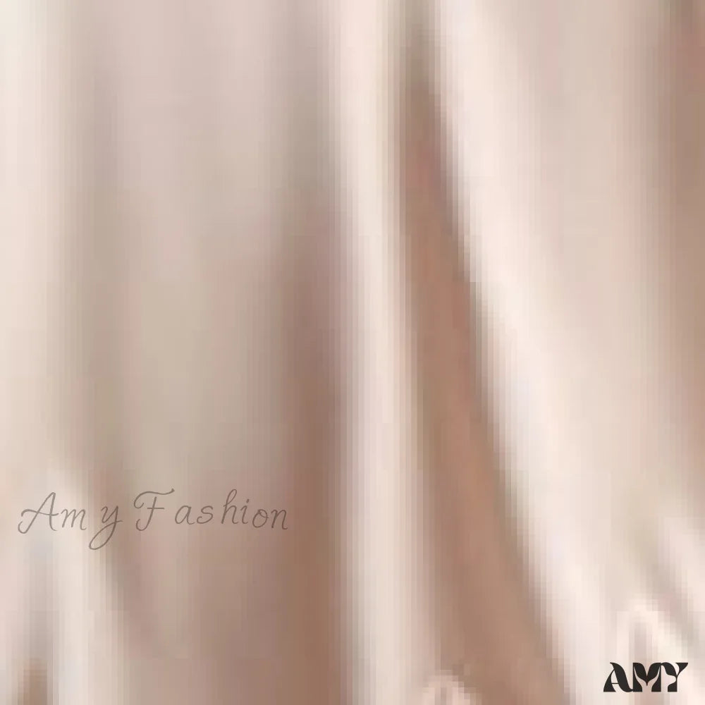 Amy Fashion - Spaghetti Strap Halter V Neck Basic Cami Khaki / S