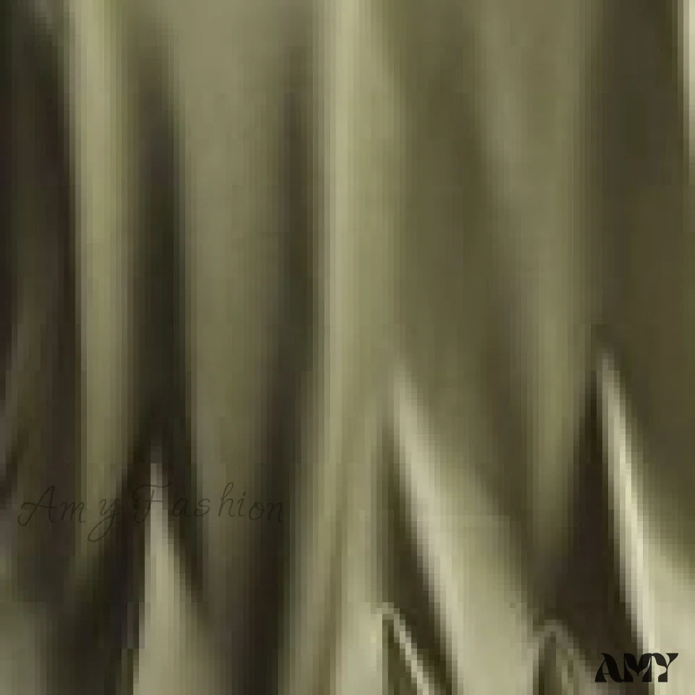 Amy Fashion - Spaghetti Strap Halter V Neck Basic Cami Olive Green / S