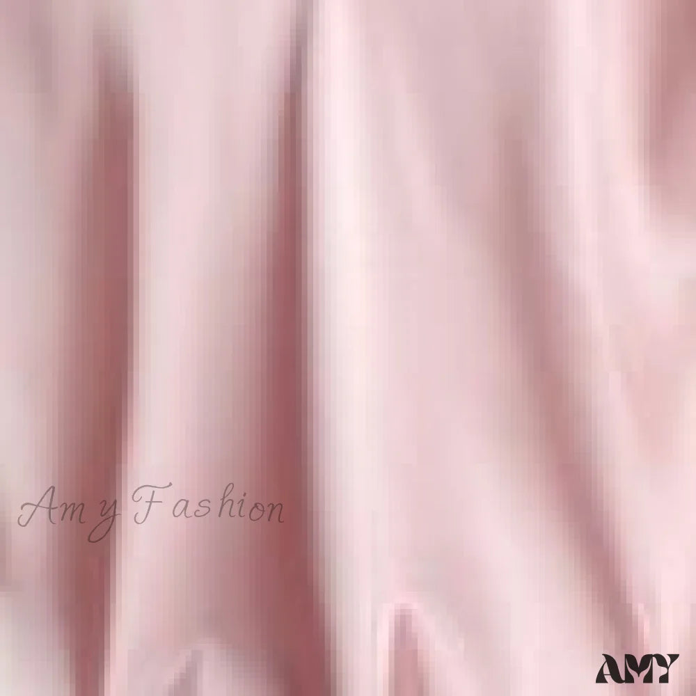 Amy Fashion - Spaghetti Strap Halter V Neck Basic Cami Pink / S