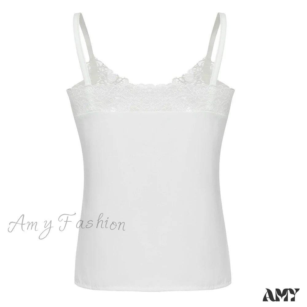 Amy Fashion - Spaghetti Strap Top Lace Cami