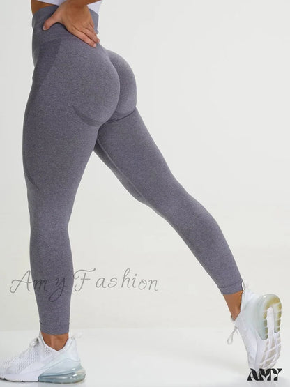 Amy Fashion - Sport Slim Shorts Seamless Leggings