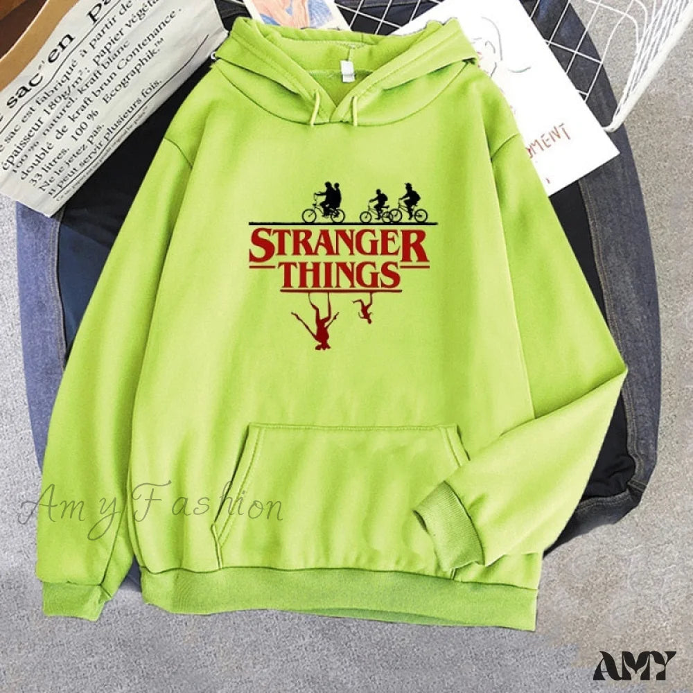 Amy Fashion - Stranger Things Anime Print Hoodies