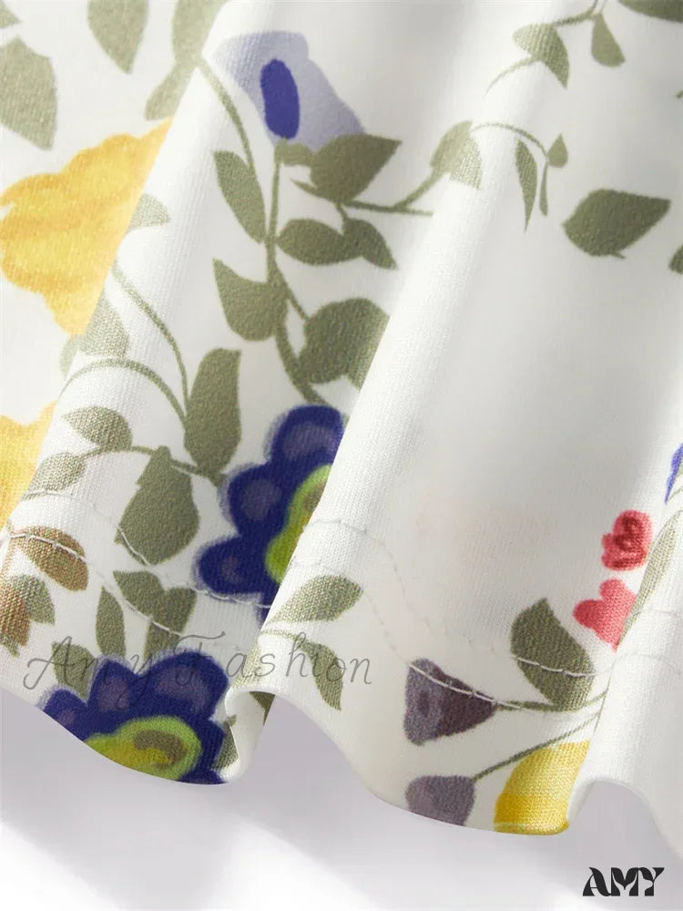 Amy Fashion - Strapless Off Shoulder Tube Sexy Floral Print Slim Mini Dress