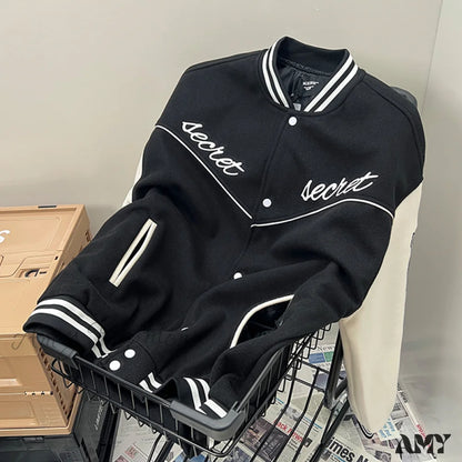 Amy Fashion - Streetwear Baseball Uniform Jacket