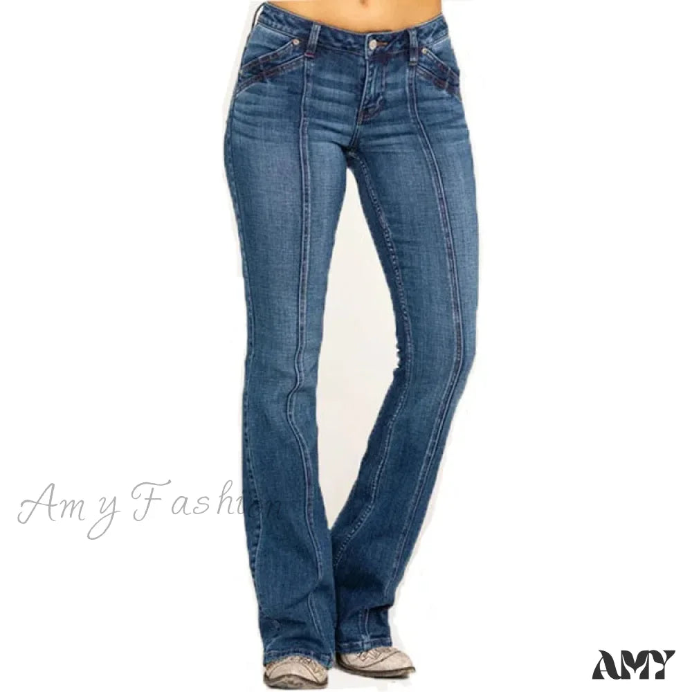 Amy Fashion - Stretch Casual Flare Women’s High Waisted Butt-Lifting 2024 Spring Summer For Woman