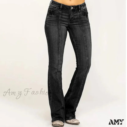 Amy Fashion - Stretch Casual Flare Women’s High Waisted Butt-Lifting 2024 Spring Summer For Woman