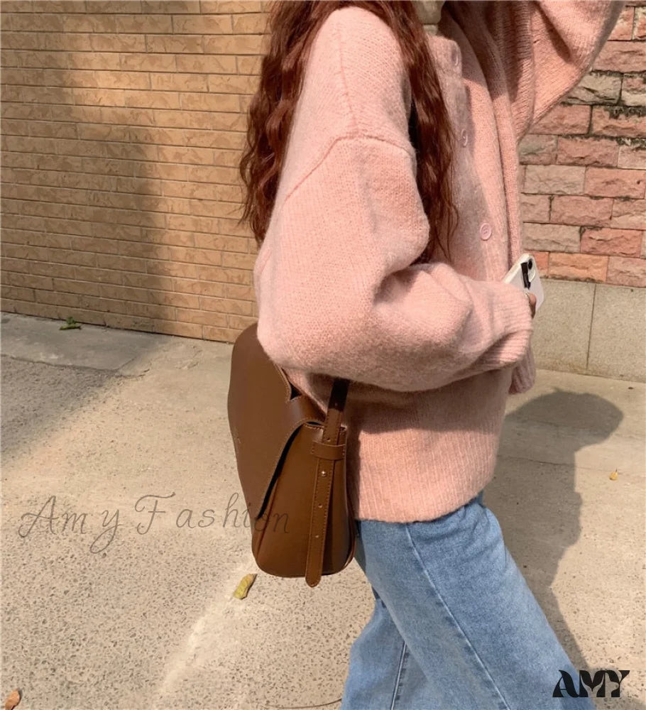 Amy Fashion - Sweaters Cardigans Warm Casual Arrival Solid Knitwear Loose Coat