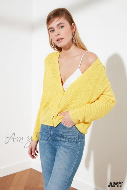 Amy Fashion - Trendyol Button Detail Cardigan