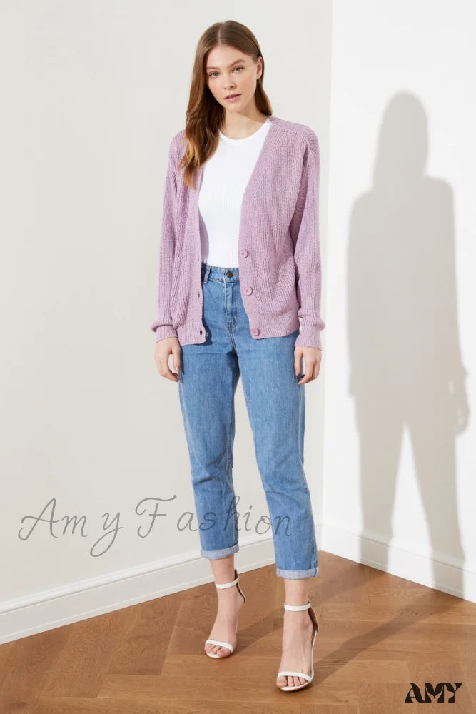 Amy Fashion - Trendyol Button Detail Cardigan