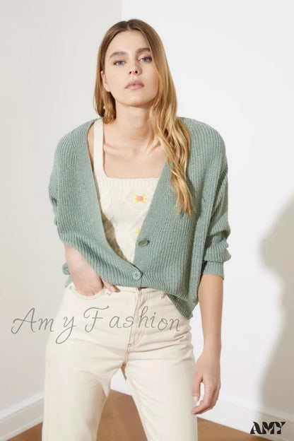 Amy Fashion - Trendyol Button Detail Cardigan