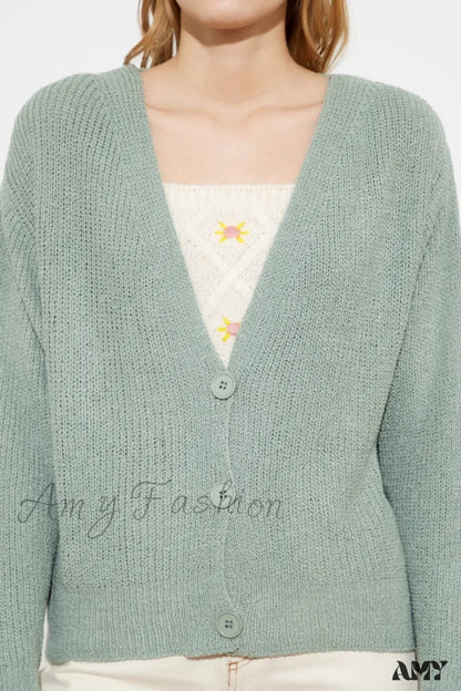 Amy Fashion - Trendyol Button Detail Cardigan