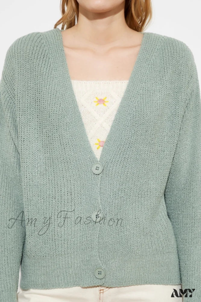 Amy Fashion - Trendyol Button Detail Cardigan