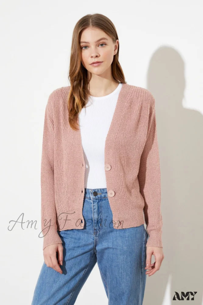 Amy Fashion - Trendyol Button Detail Cardigan