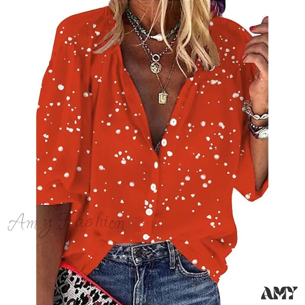 Amy Fashion - Vintage Loose Peacock Print Shirt