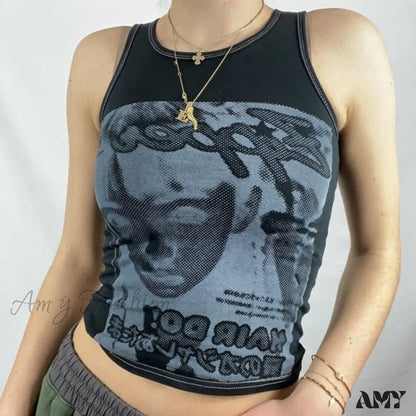 Amy Fashion - Vintage Sleeveless Tank Top A / S