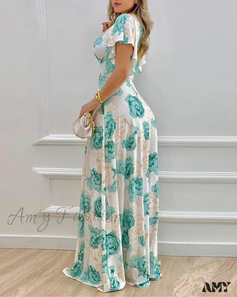 Amy Fashion - Waist-Flare Summer Daily Casual Boho Dress