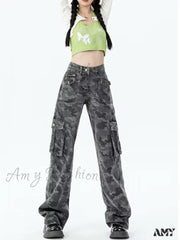 Amy Fashion - Women’s Slacks Aesthetic Clothing Vintage Harajuku New Women Clothes For Teenagers