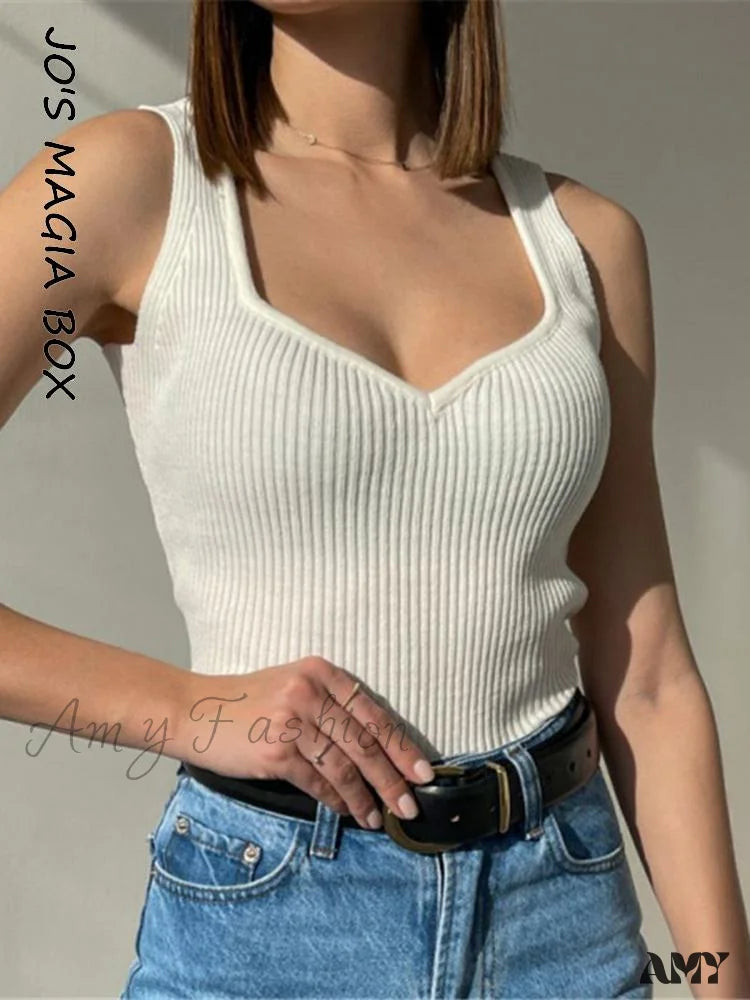 Amy Fashion - Y2K Knitted Sexy Cropped Corset