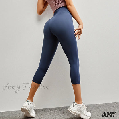 Amy Fashion - Yoga Pants Elastic High Waist Sport Leggings