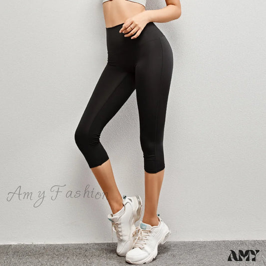 Amy Fashion - Yoga Pants Elastic High Waist Sport Leggings