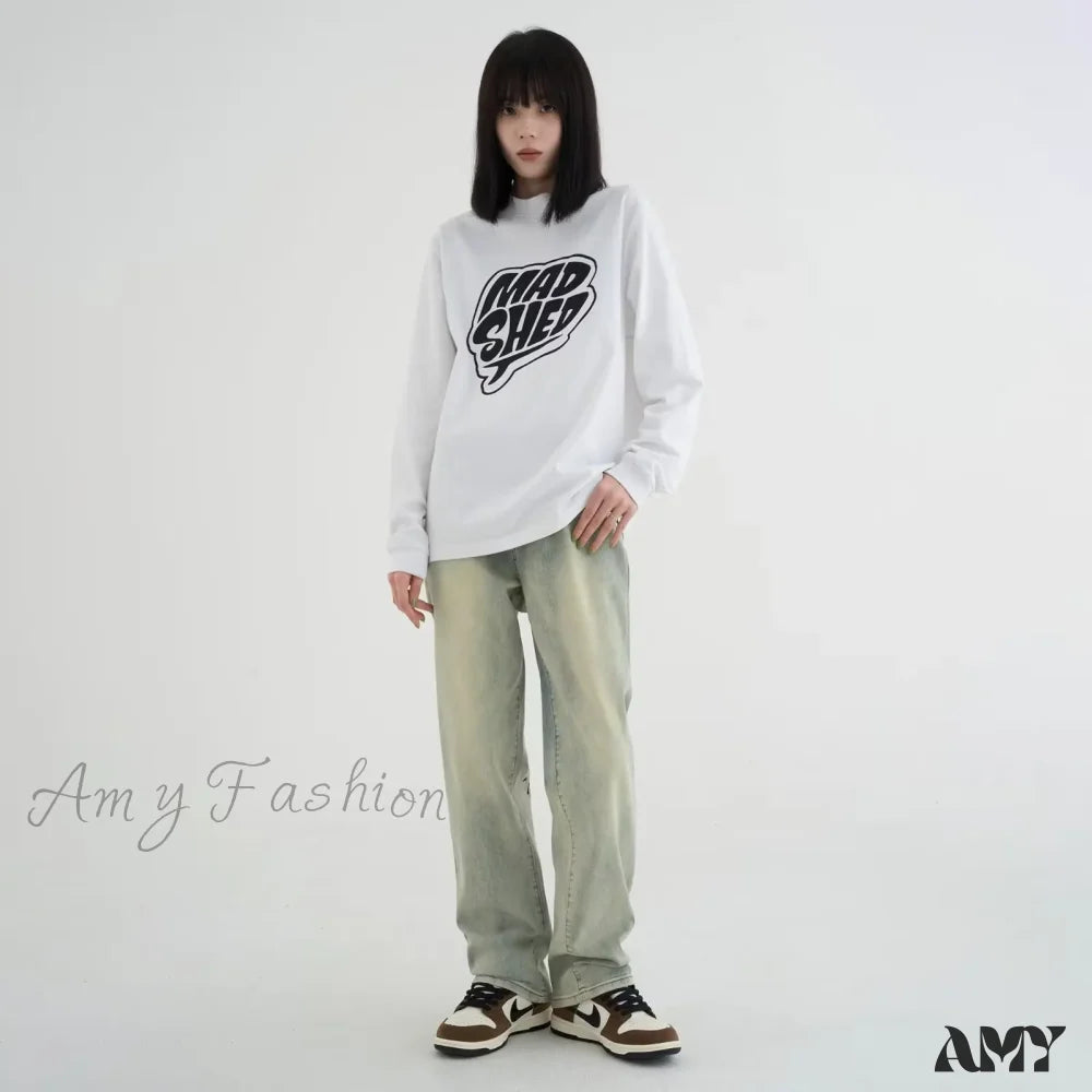 Amy Fashion - Youth Simple New Lazy Versatile Autumn Women’s And Trousers Jean