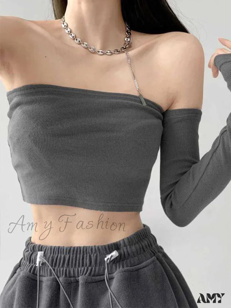 Amy - Streetwear Sexy Camis Tube Summer Skinny Harajuku Crop Top