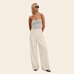 Sheer Backless Knit Top