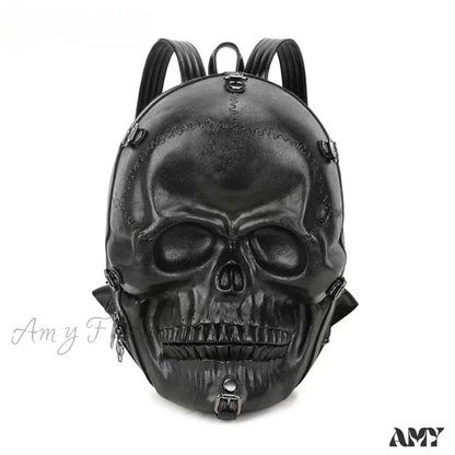 Backpack Travel 3D Bag Ghost Skull Vintage Gothic Punk Rivets