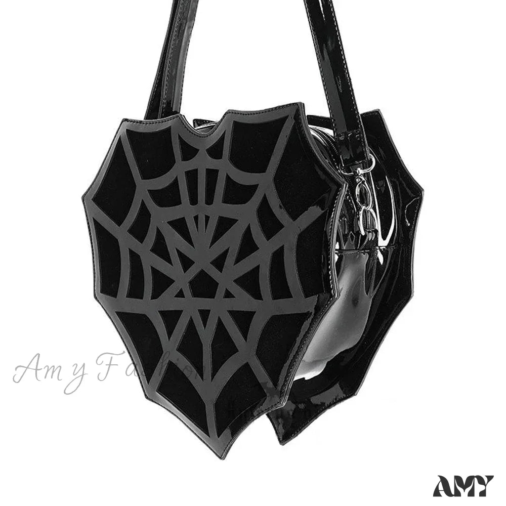 Bag Halloween Crossbody Web Black Shoulder Spider Designer Punk Women’s Creative