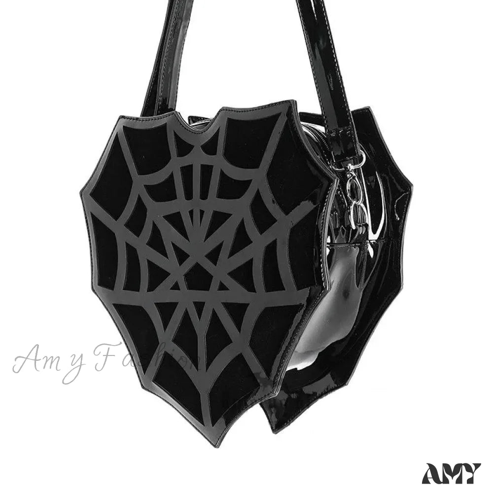 Bag Halloween Crossbody Web Black Shoulder Spider Designer Punk Women’s Creative / 30X30X8Cm