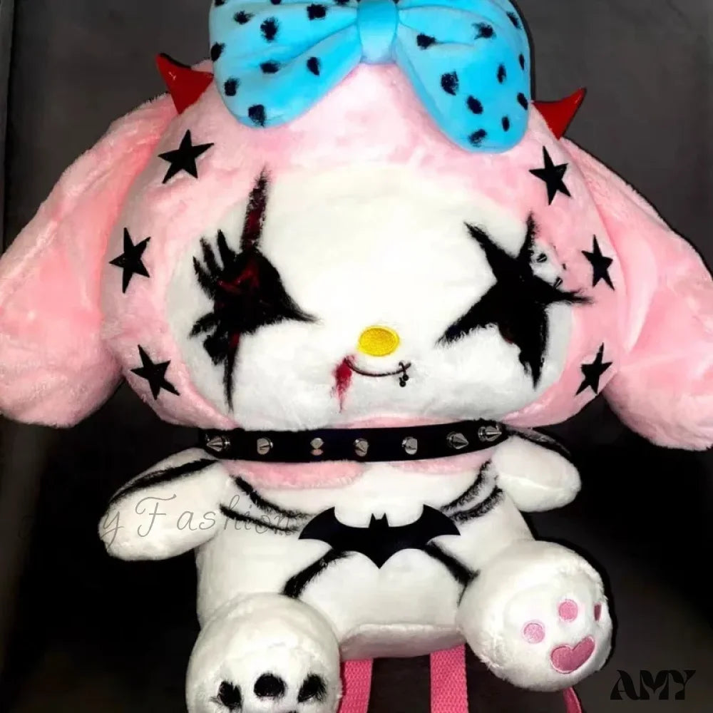 Bag Y2K Gothic Punk Spicy Dark Plush Funny Girl Street Sanrio Kuromi American Melody