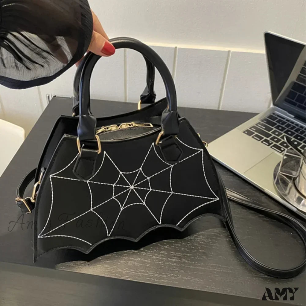 Bat Novelty Wingcreative Bag Women’s Crossbody Fashion Pu Leather Halloween