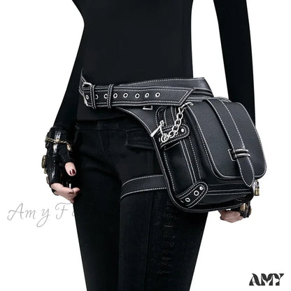 Belt Steampunk Bag Leg Motorcycle Rivet Waist Hip Fanny Multi Rock Chain Packs