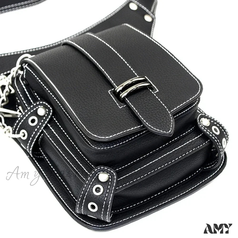 Belt Steampunk Bag Leg Motorcycle Rivet Waist Hip Fanny Multi Rock Chain Packs