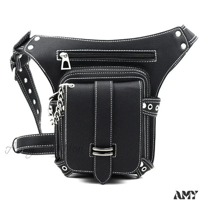 Belt Steampunk Bag Leg Motorcycle Rivet Waist Hip Fanny Multi Rock Chain Packs Ldhg051