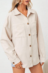 Loose Corduroy Long-Sleeve Jacket