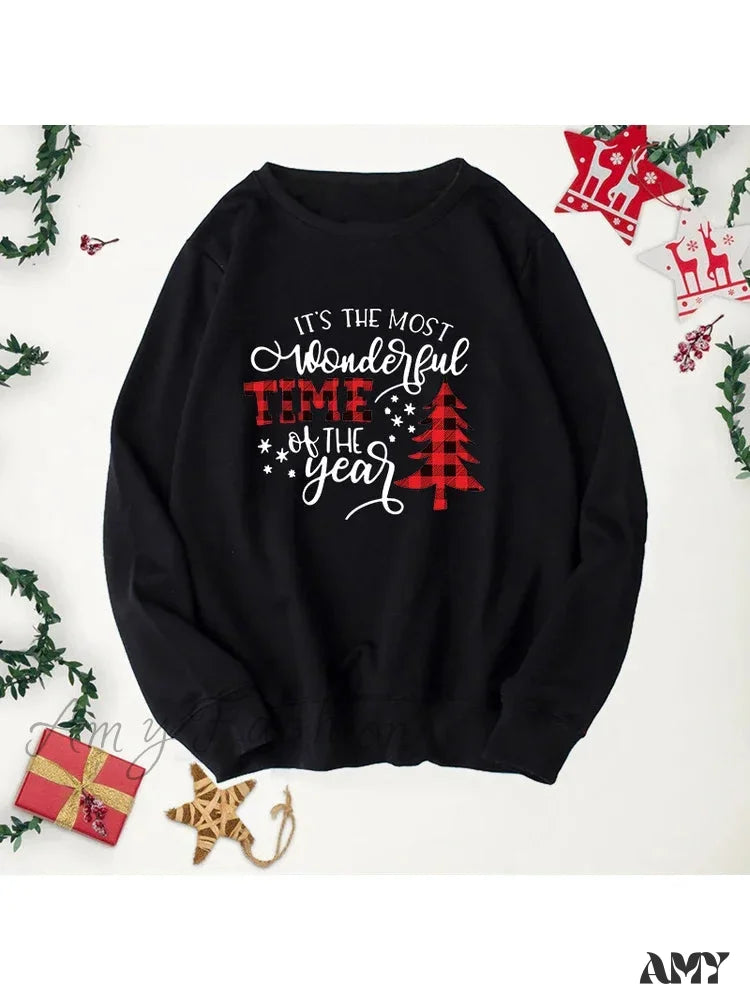 Buffalo Plaid Trees Christmas Hoodie