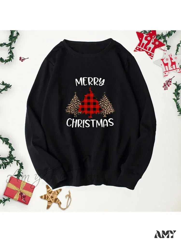 Buffalo Plaid Trees Christmas Hoodie