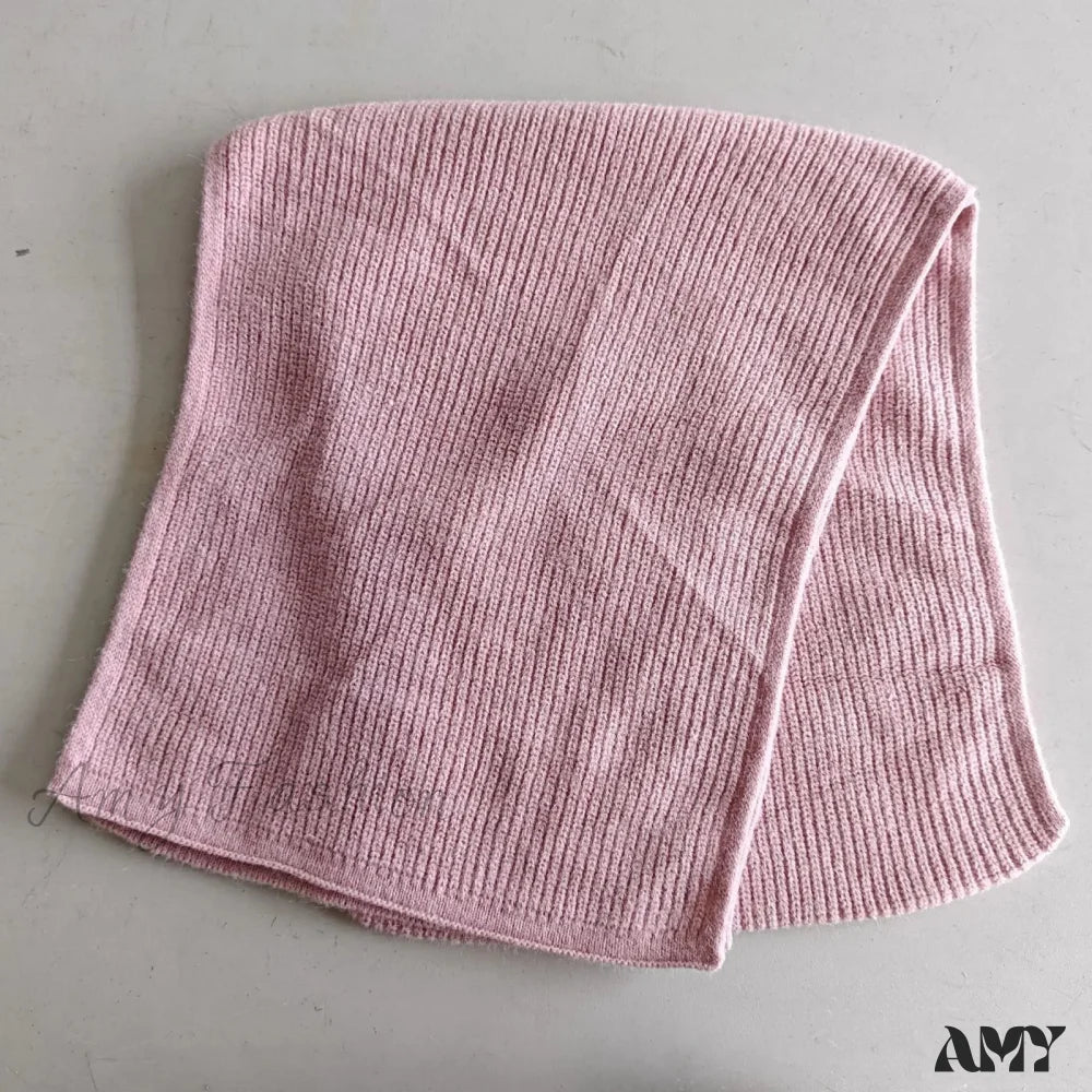 Cashmere Scarf For Women - Thick And Warm Winter Sakura Pink / L170Cm W30Cm