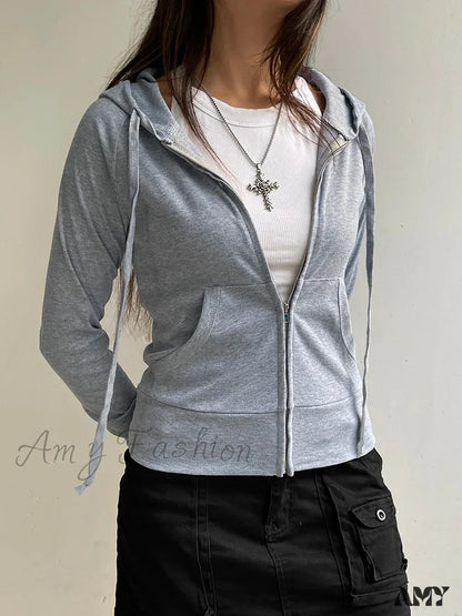 Casual Basic Comfortable Trendy Stylish Soft Cozy Classic Hoodies Gray / S