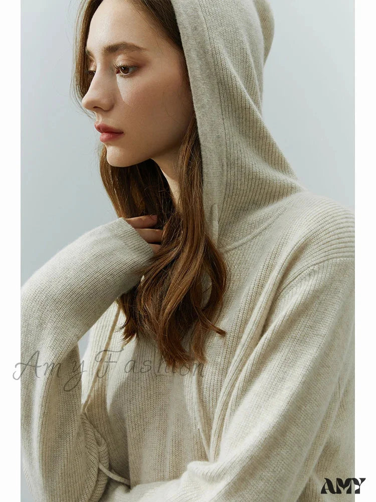 Casual Cozy Comfortable Trendy Soft Classic Stylish Elegant Hoodies Beige / S